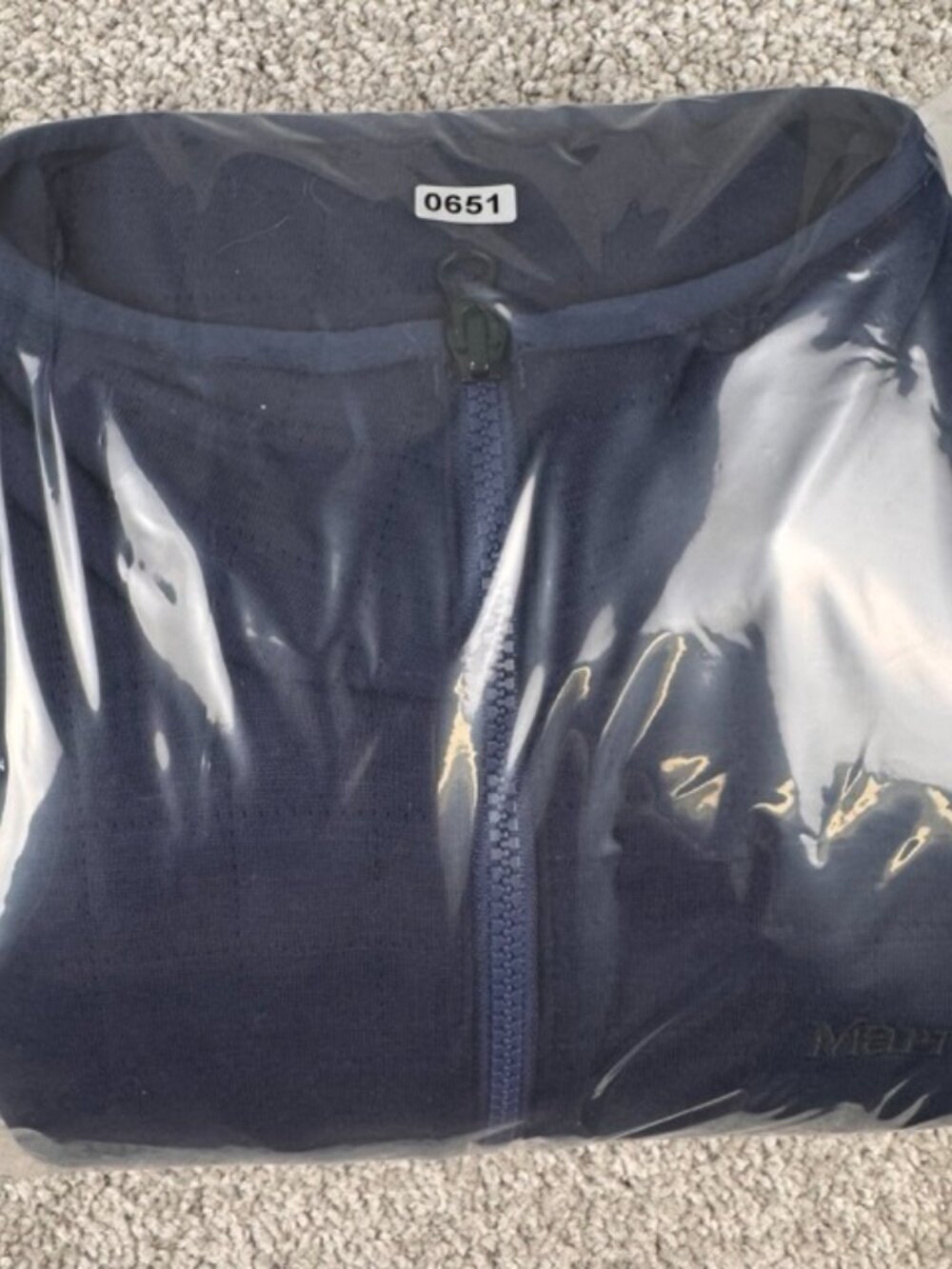 Marmot Mountain Works Sweatshirt Women's XL Blue Roice 1/2 Half Zip Quilted - Picture 9 of 9